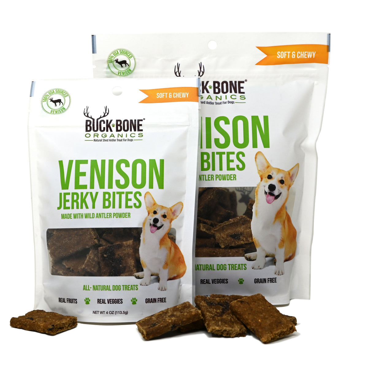 Venison Jerky Bites Buck Bone Organics