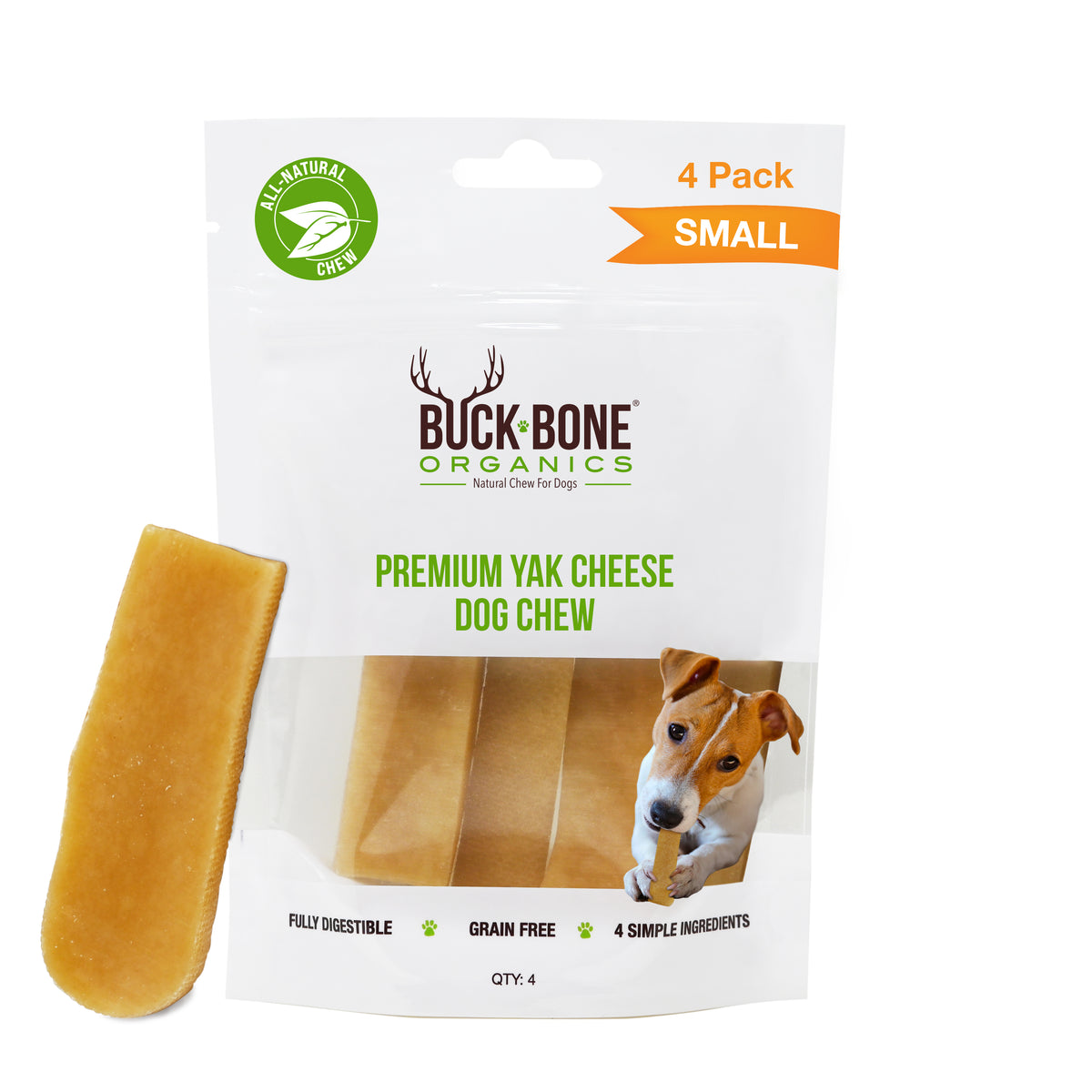 Premium Yak Cheese Dog Chew Small Pack– Buck Bone Organics