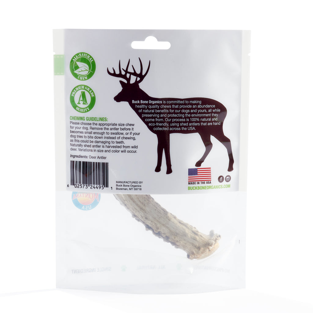 Deer Antler Dog Chew Medium– Buck Bone Organics