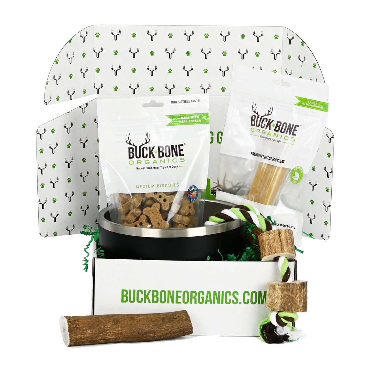 Large Whole Elk Box Bundle with Bowl Buck Bone Organics