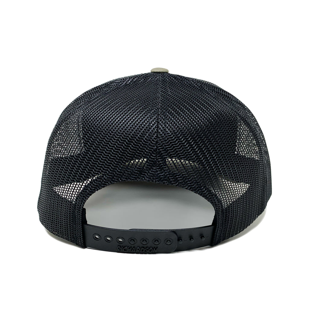 Buck Bone Organics Snapback Hat with Leather Patch Olive